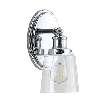 Beverly Iron/Seeded Glass Classic Cottage LED Vanity Light